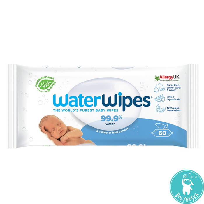 WaterWipes biológiai úton lebomló babatörlőkendő alap csomag 60db