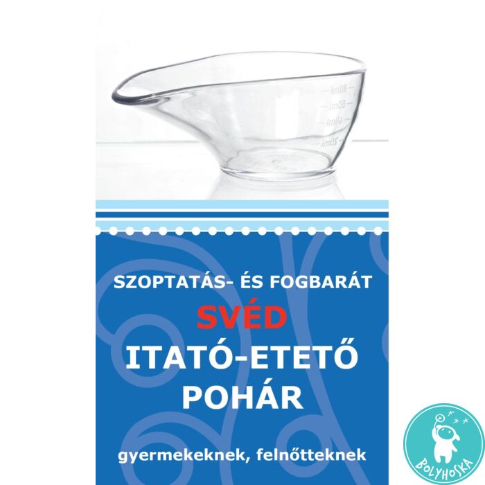 Szoptatás- és fogbarát svéd etető-itató pohár